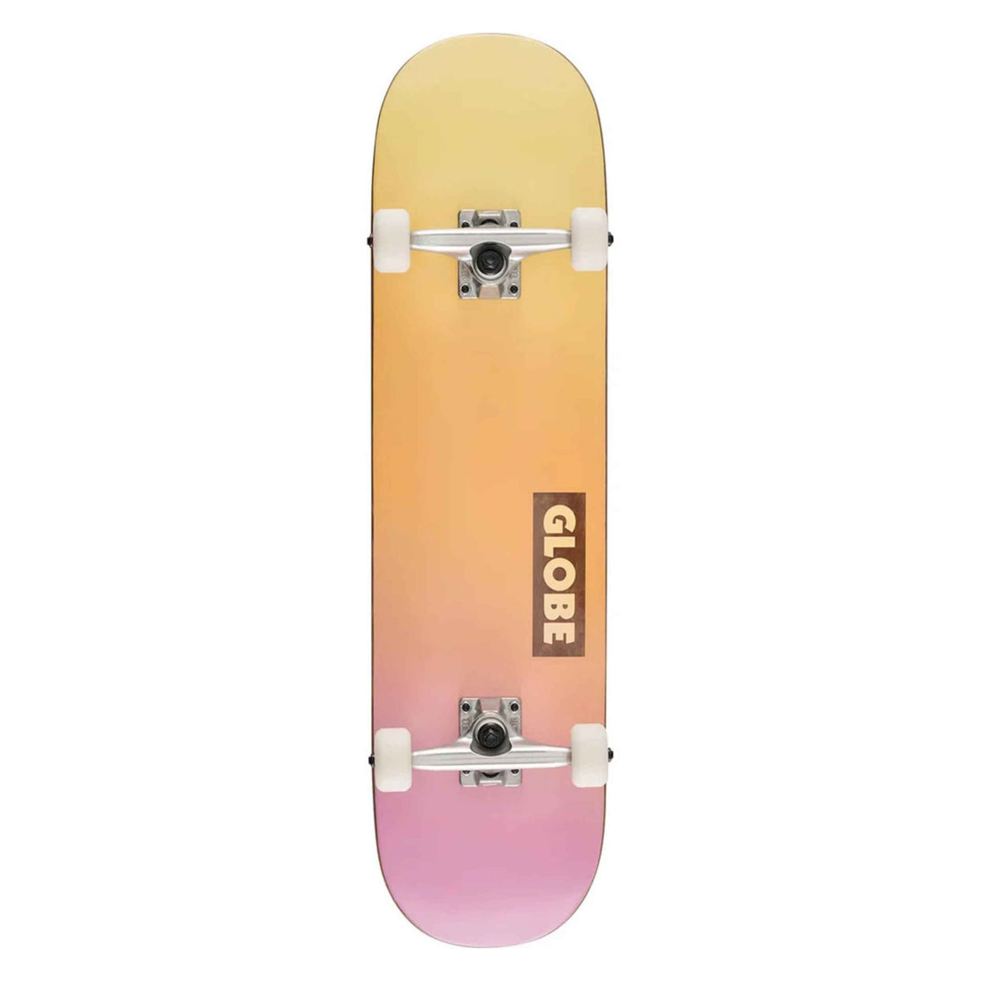 Globe Goodstock Heatwave Skateboard Complete 8.0" with gradient deck and Tensor trucks, available at Freeride Surf & Skate NZ.