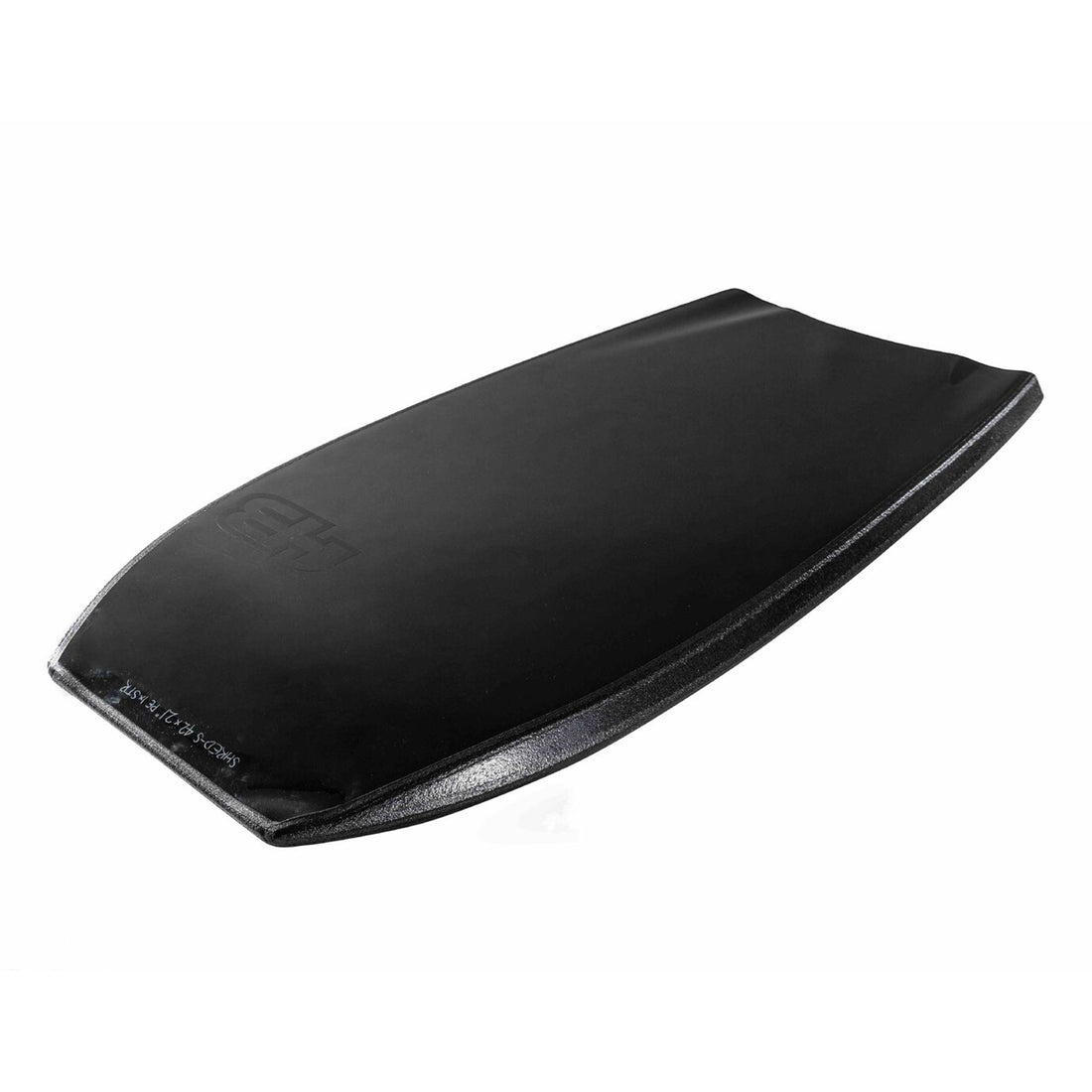 Hot Buttered 43 inch Shred S PE core bodyboard black performance surf bodyboard available at Freeride Surf & Skate NZ.