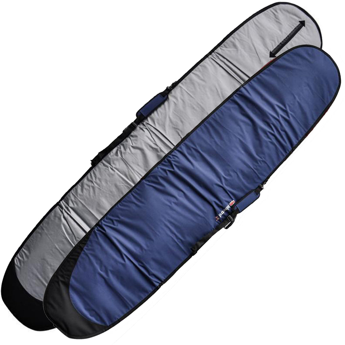 Hot Buttered Mini Mal Board Bag 8’0" — padded surfboard bag with waterproof lining, internal fin pocket, and shoulder strap, available at Freeride Surf & Skate NZ.