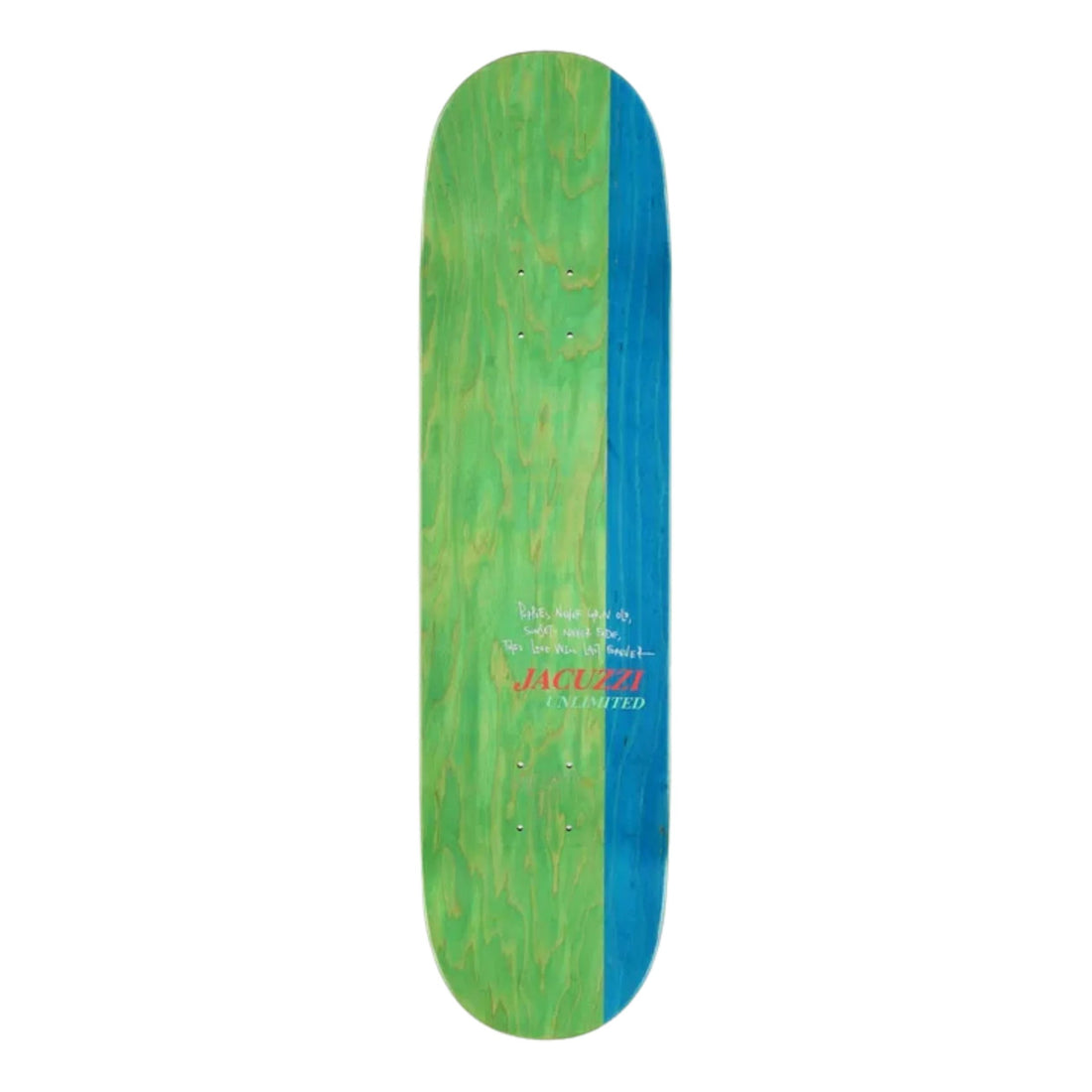 Jacuzzi Flavor EX7 skateboard deck 8.0 epoxy 7 ply skate deck available at Freeride Surf & Skate NZ.