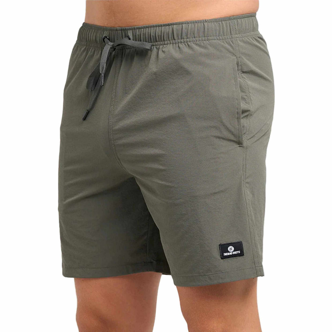 Mad Hueys Freestyle 18" Swim Volley Shorts in Charcoal, elastic waist swim shorts with pockets, available in NZ.