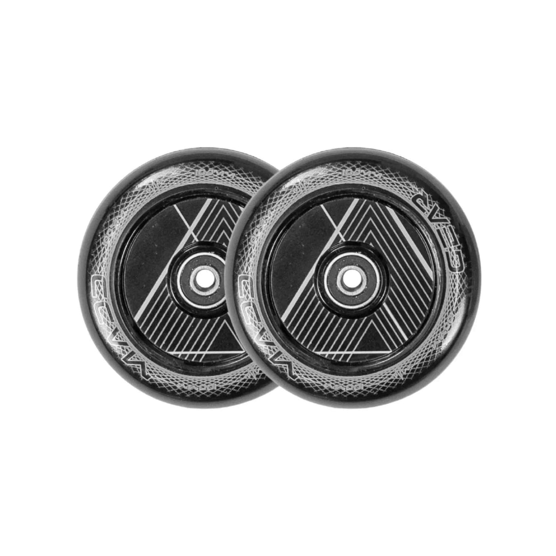 Madd Gear 100MM Raven Hollow Core scooter wheel pair Black available at Freeride Surf & Skate NZ.