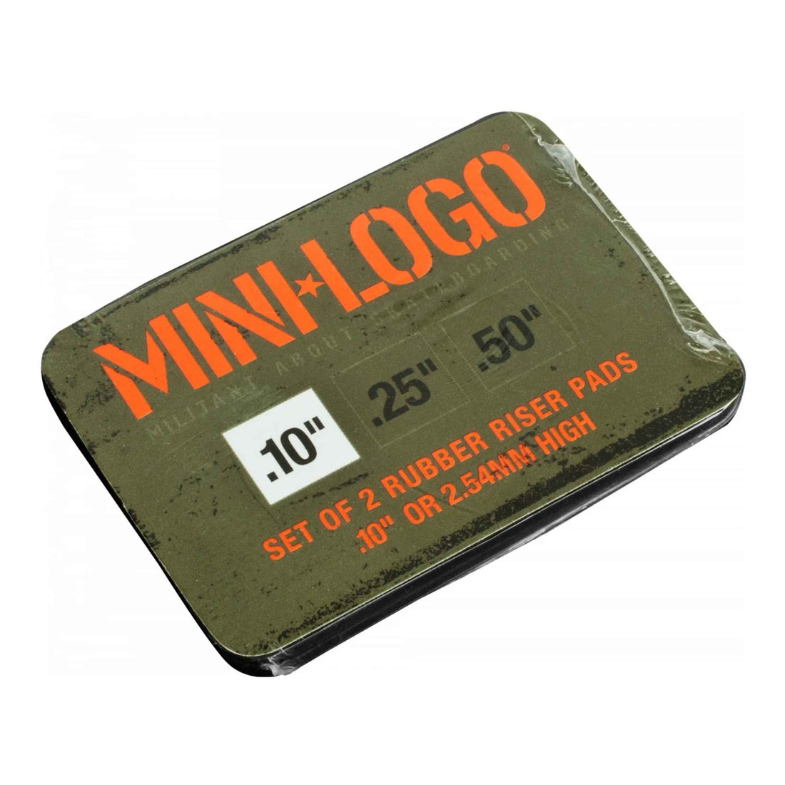 Mini Logo .10 inch skateboard riser pad set available at Freeride Surf & Skate NZ.