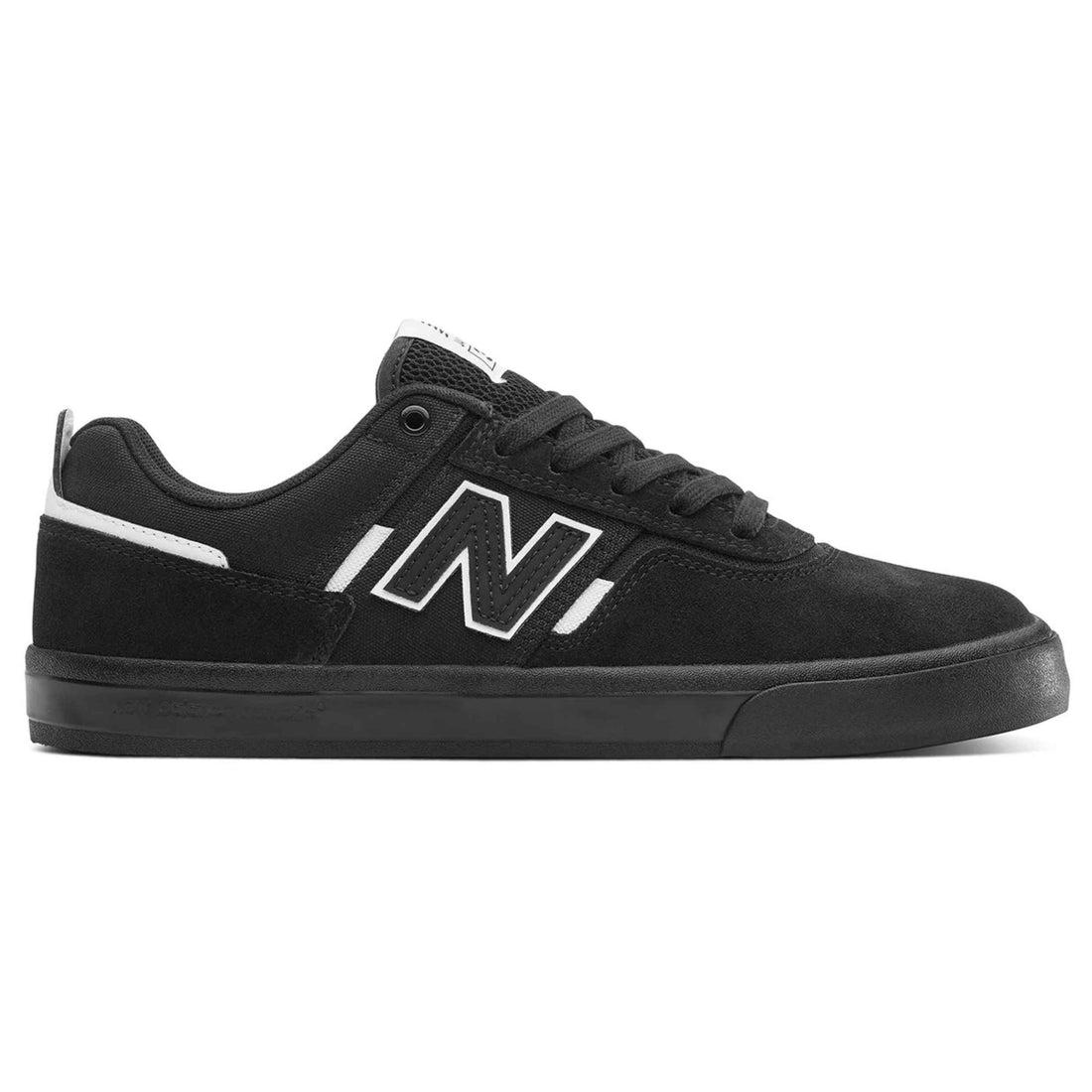 New Balance Numeric 306 x Jamie Foy Skate Shoes in Black White with suede and mesh upper and vulcanised outsole, available at Freeride Surf & Skate NZ.