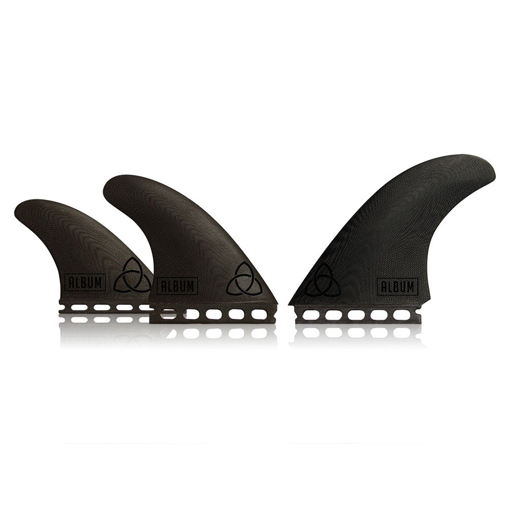 NVS Album Asym Regular Thruster Futures Base asymmetrical fin set Futures system at surf shop Auckland NZ