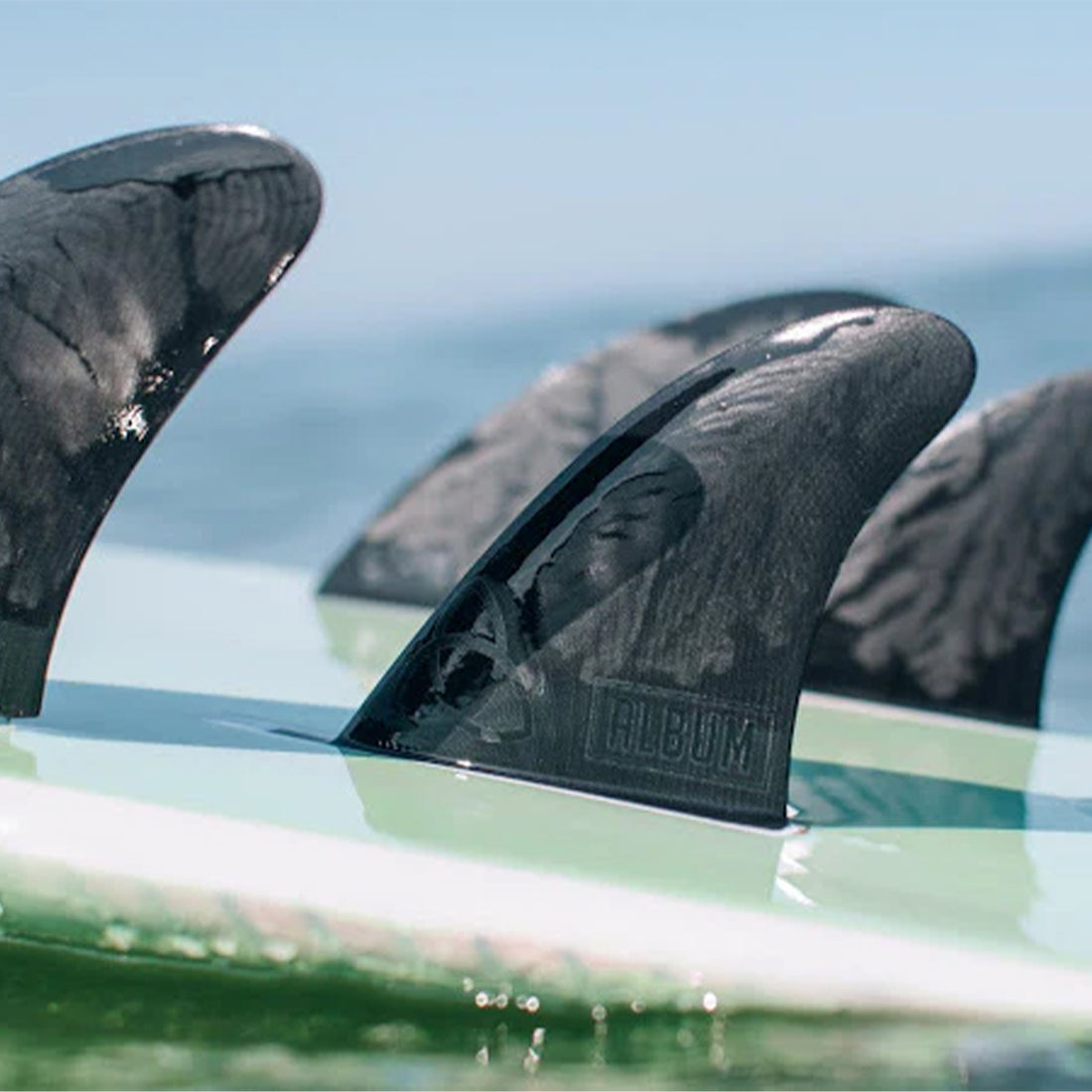 NVS Album Fascination Quad fin set for Futures system at surf shop Auckland NZ