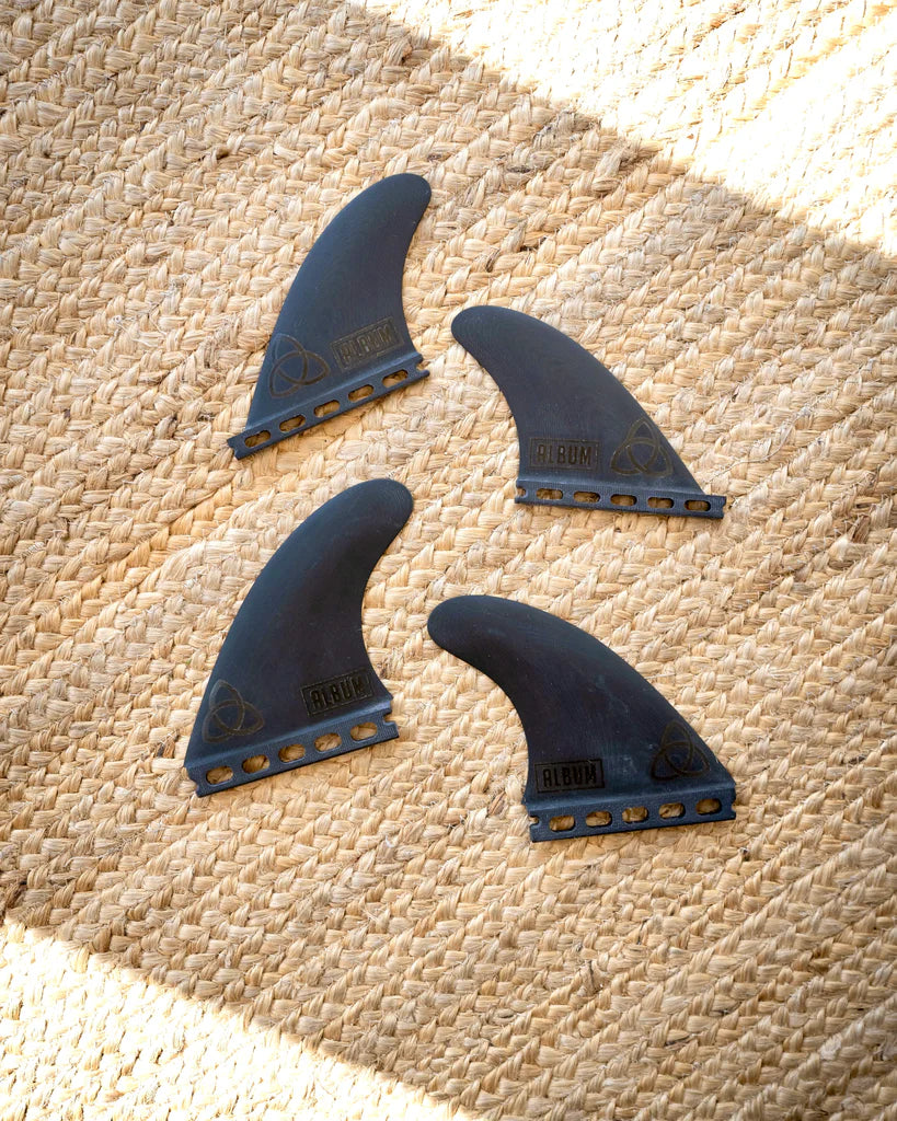 NVS Album Quad fin set for Futures system at surf shop Auckland NZ