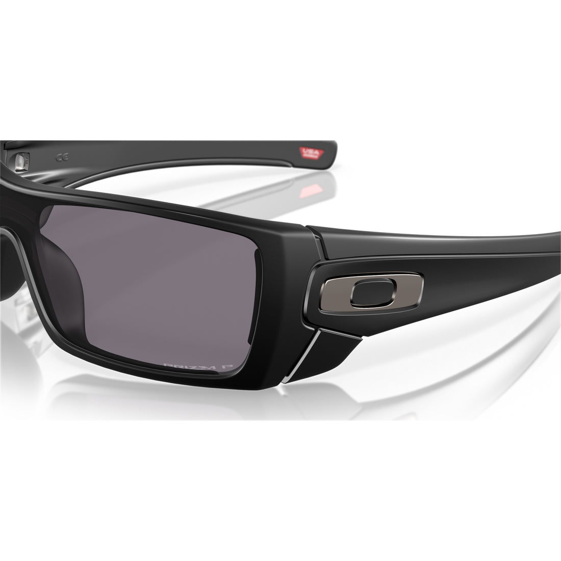 Oakley Batwolf Matte Black sunglasses with Prizm Grey polarised lenses and single continuous lens design, available at Freeride Surf & Skate NZ.