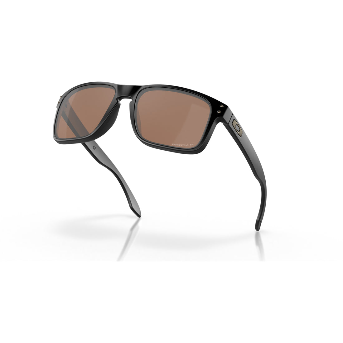 Oakley Holbrook Matte Black sunglasses with Prizm Tungsten polarised lenses and classic rivet detailing, available at Freeride Surf & Skate NZ.