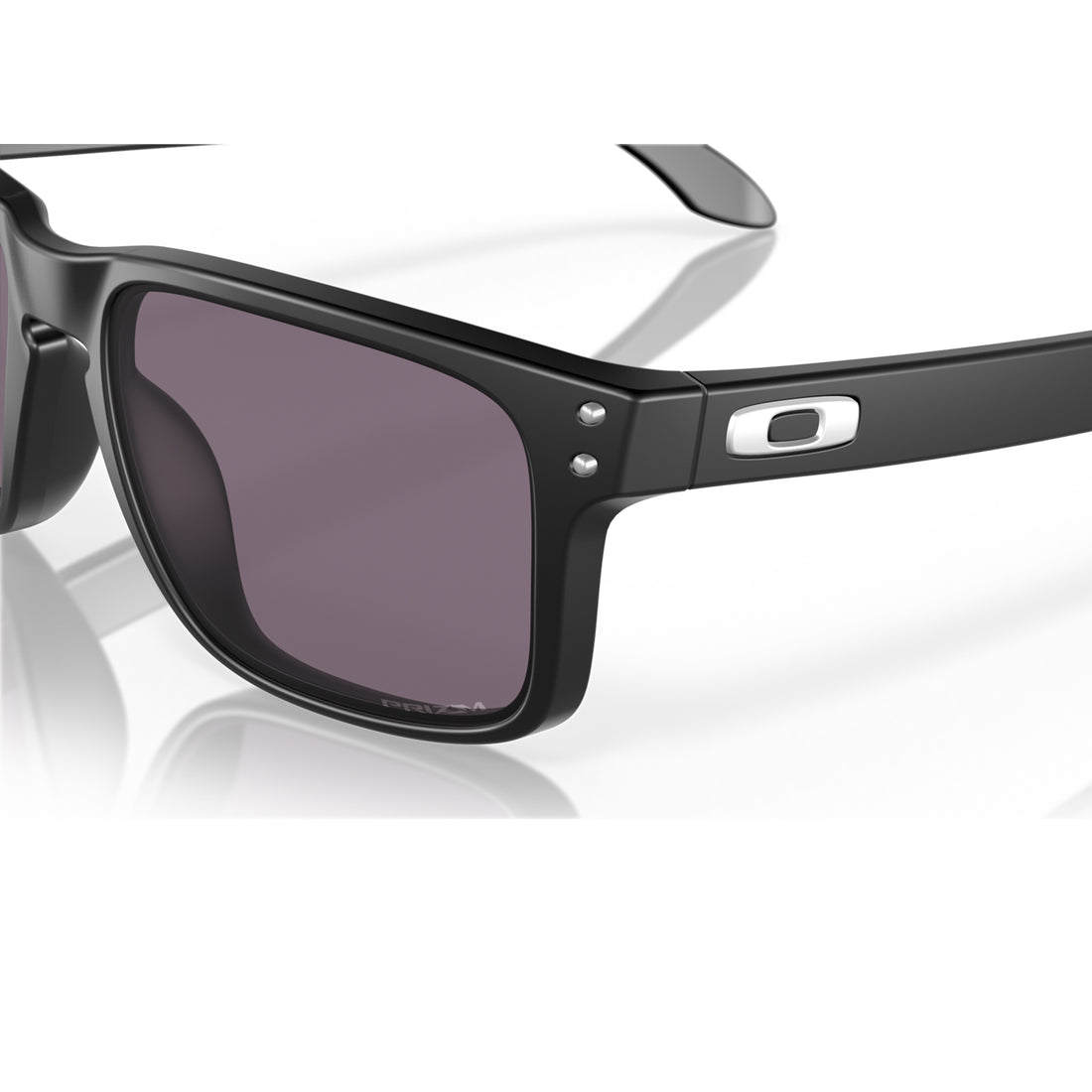 Oakley Holbrook XXL Matte Black sunglasses with Prizm Black polarised lenses and classic rivet detailing, available at Freeride Surf & Skate NZ.