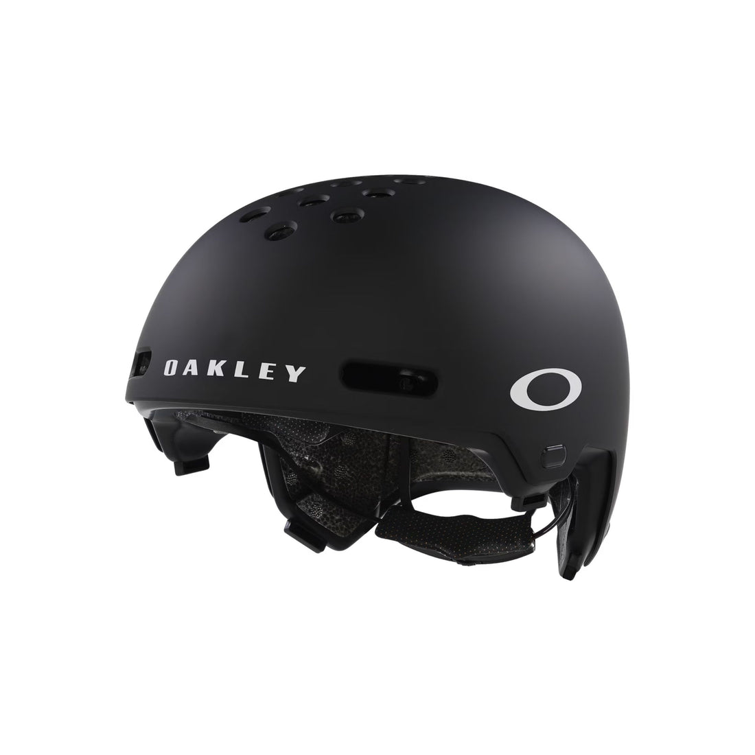 Oakley Street1 MIPS Skate Helmet — low-profile design with MIPS technology, FIDLOCK buckle, and TWICEME emergency system Black and White protective headgear
