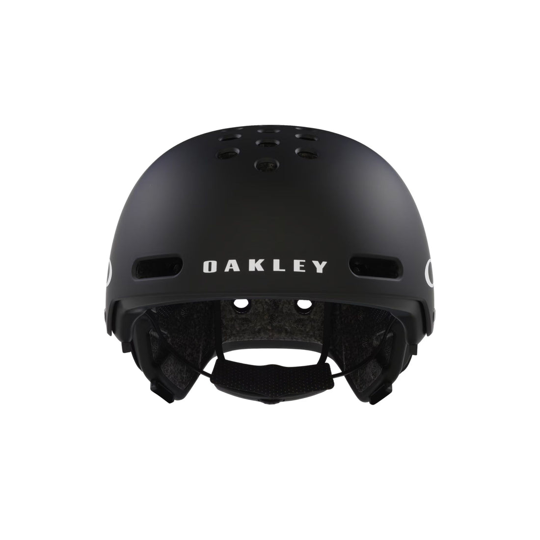 Oakley Street1 MIPS Skate Helmet — low-profile design with MIPS technology, FIDLOCK buckle, and TWICEME emergency system Black and White protective headgear