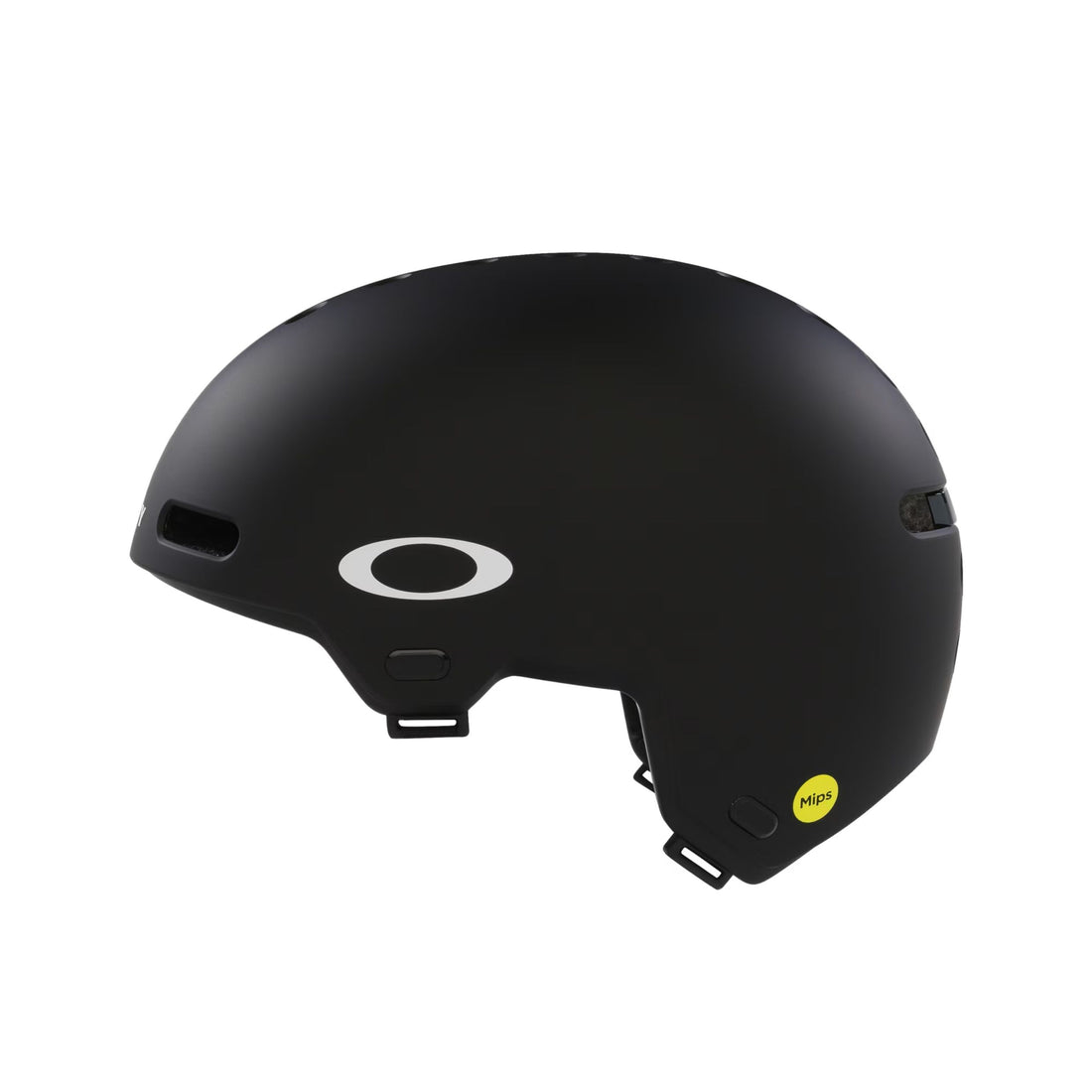 Oakley Street1 MIPS Skate Helmet — low-profile design with MIPS technology, FIDLOCK buckle, and TWICEME emergency system Black and White protective headgear