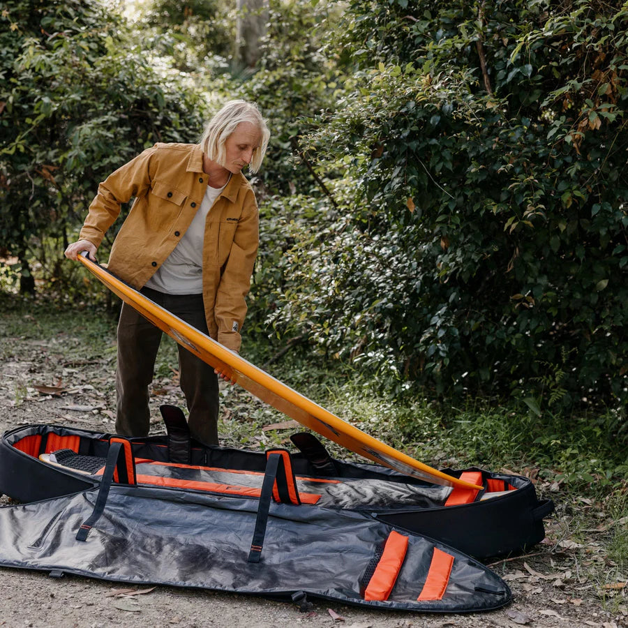 Ocean and Earth Apex 6 foot 8 travel surfboard bag 3 board cover with advanced protection available at Freeride Surf & Skate NZ.