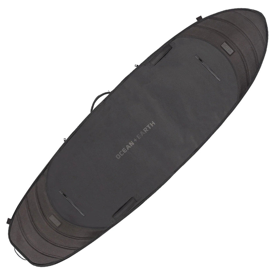 Ocean & Earth Apex fish short travel cover wheel 3 board 7'6 with XPS IPS protection system available at Freeride Surf & Skate NZ.