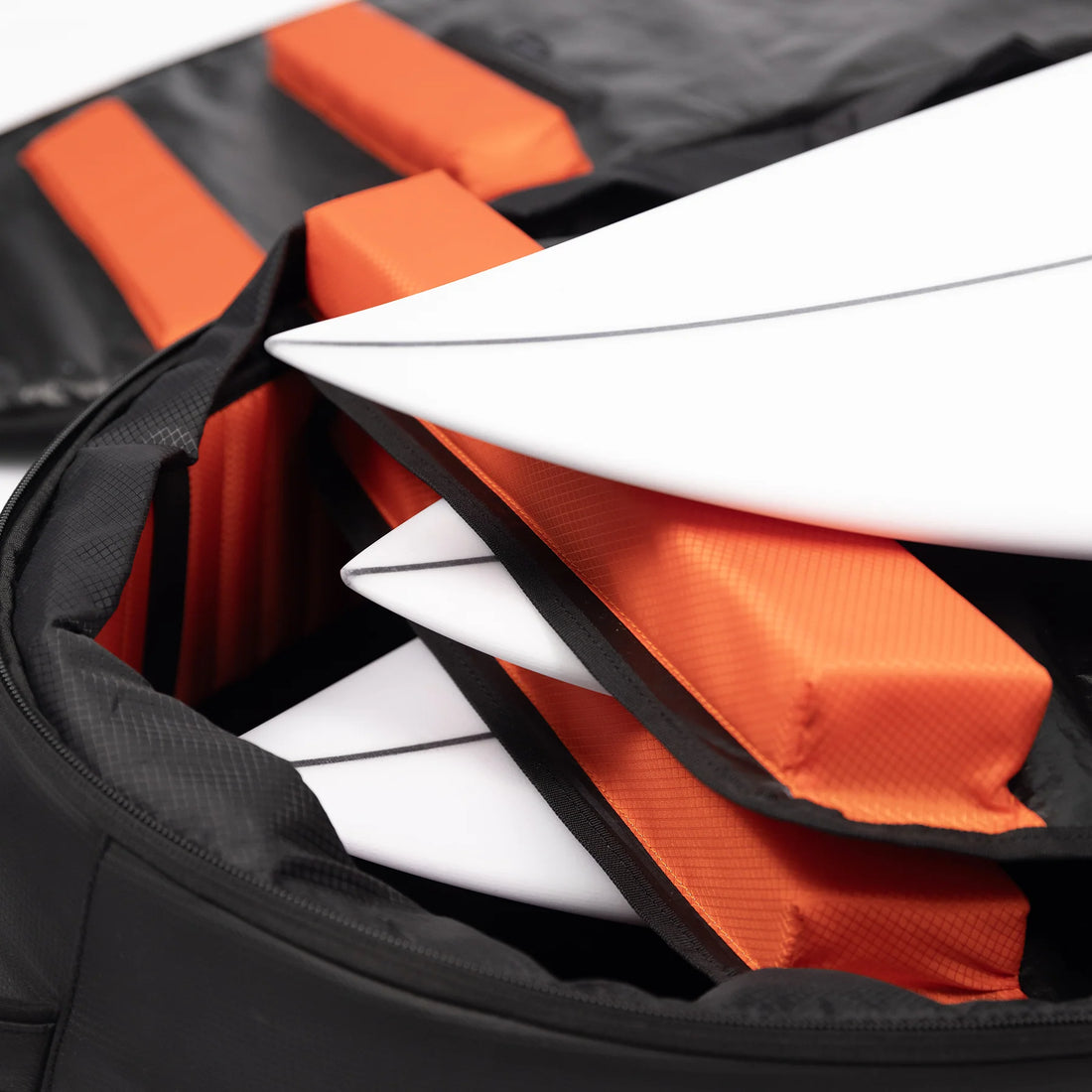 Ocean & Earth Apex fish short travel cover wheel 3 board 7'6 with XPS IPS protection system available at Freeride Surf & Skate NZ.