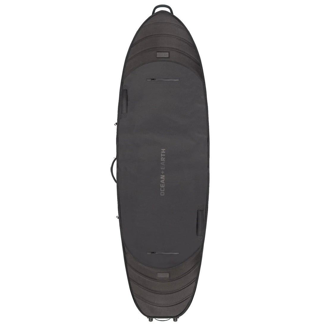 Ocean & Earth Apex fish short travel cover wheel 3 board 7'6 with XPS IPS protection system available at Freeride Surf & Skate NZ.
