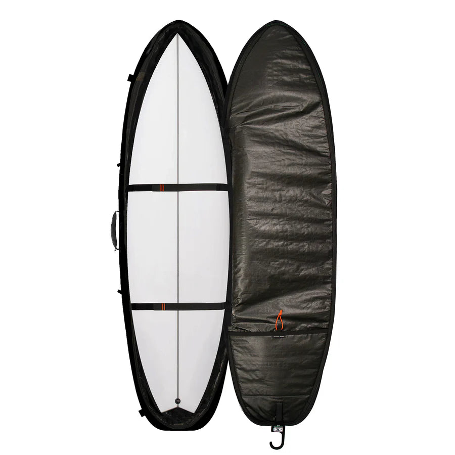 Ocean & Earth Hypa 3 board surfboard travel cover 7'6 with anti-shock padding and Armour Weave protection available at Freeride Surf & Skate NZ.