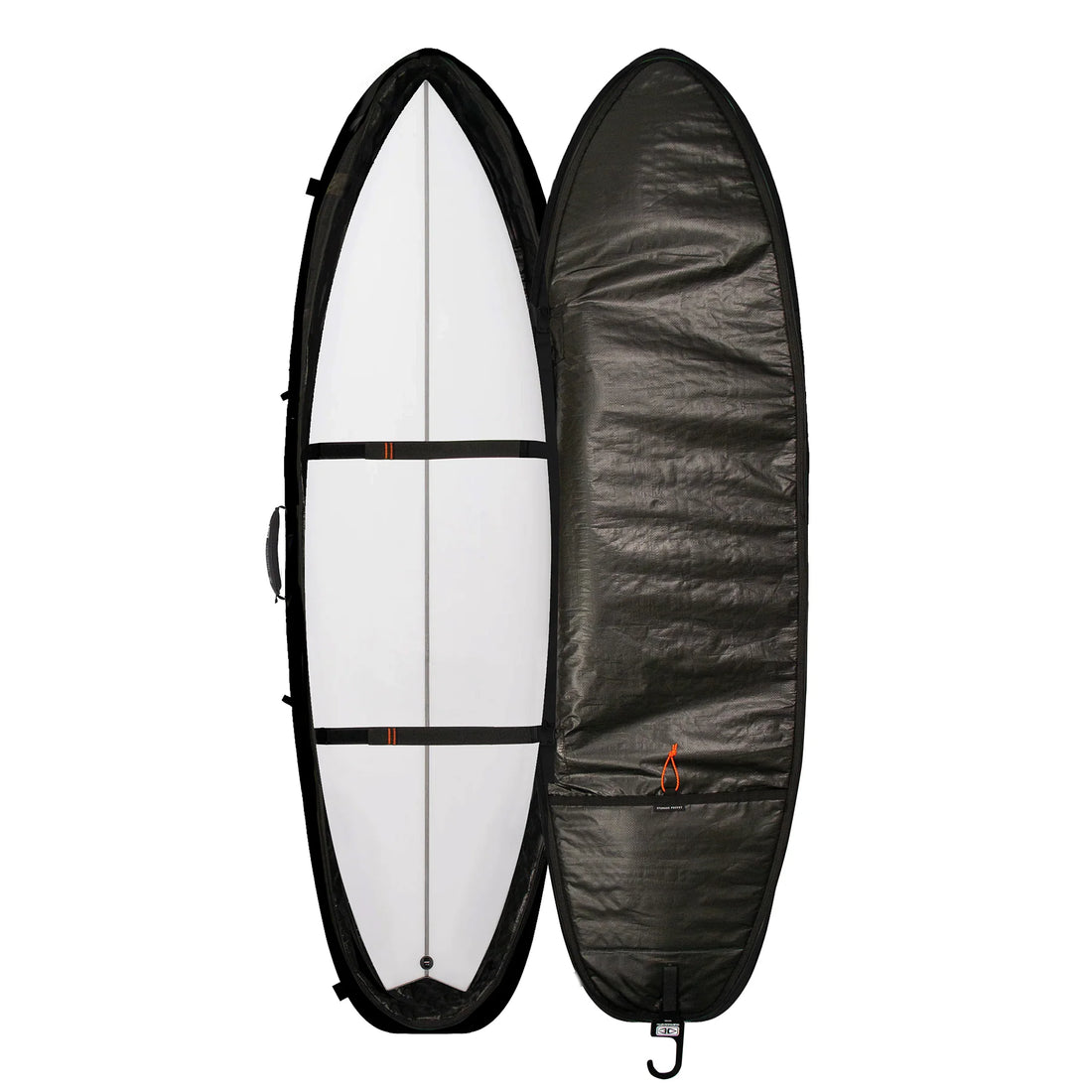 Ocean & Earth Hypa fish short travel surfboard cover 3 board 8'0 with padded protection available at Freeride Surf & Skate NZ.