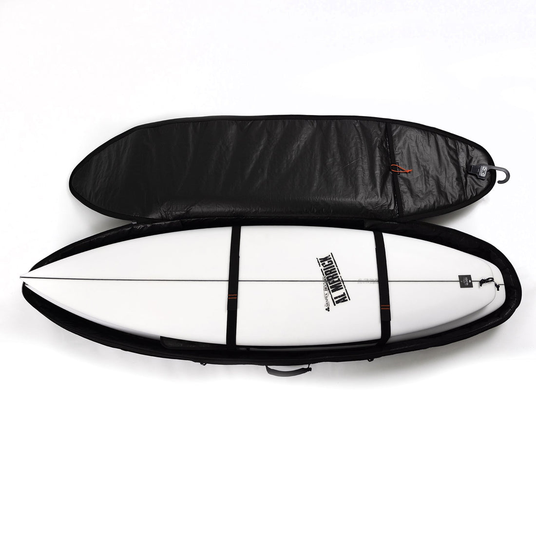 Ocean & Earth Hypa fish short travel cover wheel 4 board 8'0 with anti-shock padding available at Freeride Surf & Skate NZ.