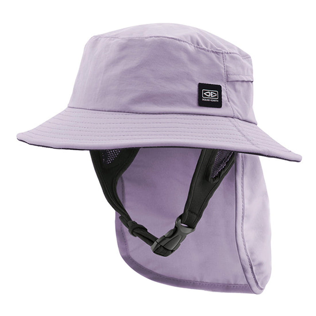 Lilac — lightweight surf hat with stiff brim, UPF 50+ sun protection, and adjustable chin strap, available at Freeride Surf & Skate NZ.