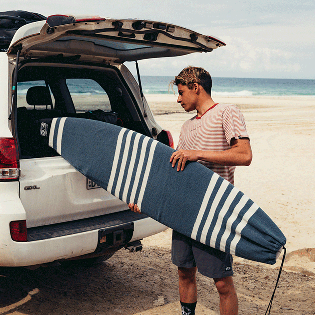 Ocean and Earth stretch longboard sock 8 foot sky surfboard cover available at Freeride Surf & Skate NZ.