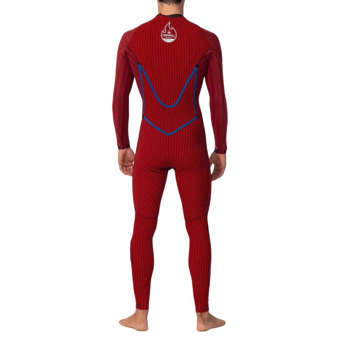 O’Neill men’s HyperFire 4/3mm back zip steamer wetsuit with TB4X graphene stretch and Firewall thermal lining, available at Freeride Surf & Skate NZ.