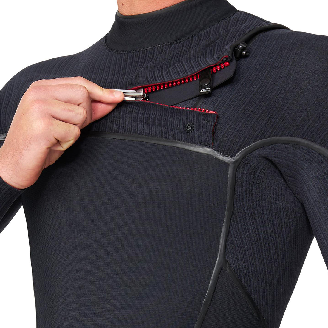 O’Neill men’s HyperFire X 4/3mm chest zip steamer wetsuit with TB4X stretch and Fire Wall insulation, available at Freeride Surf & Skate NZ.