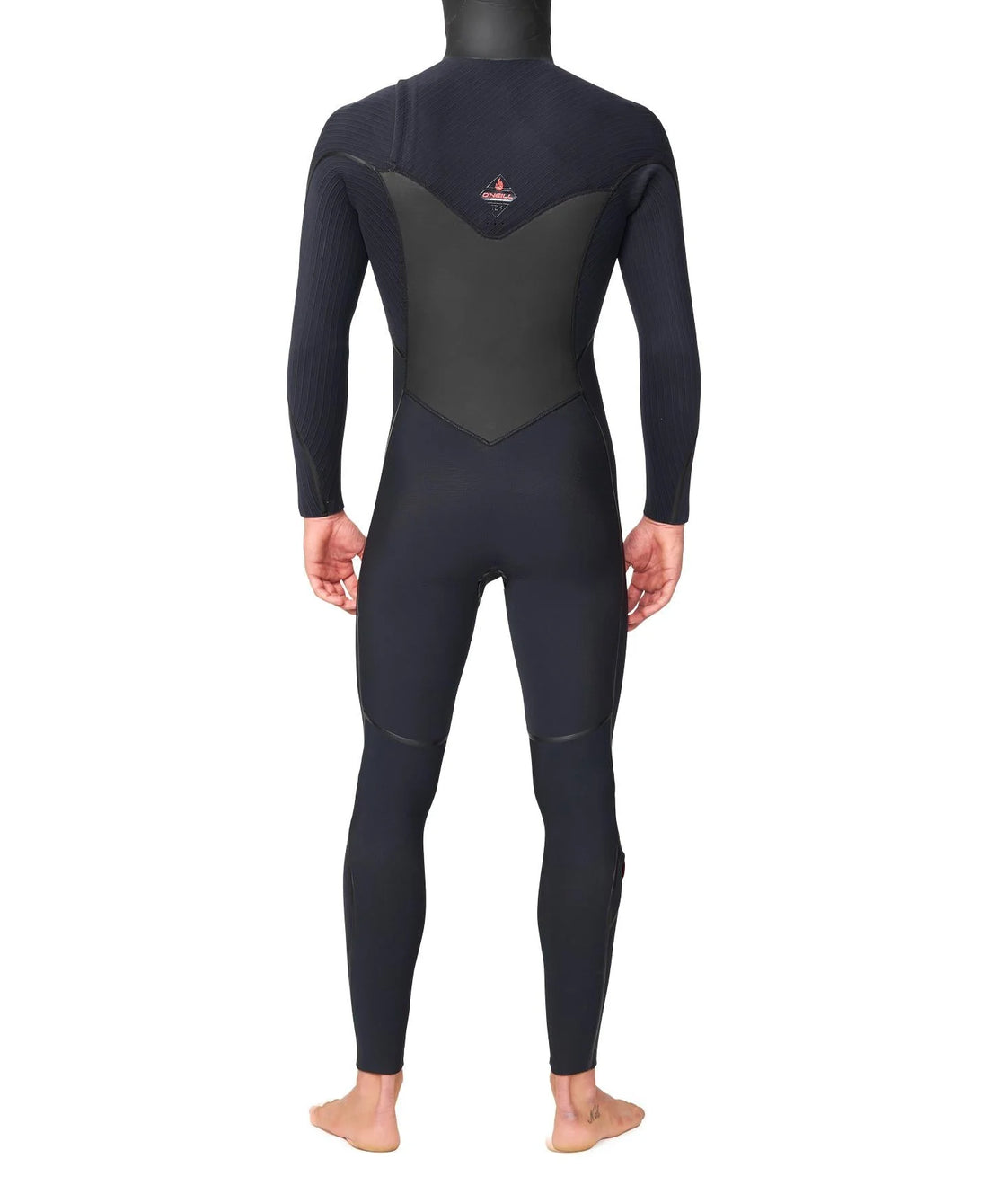O’Neill men’s HyperFire X 5/4mm hooded chest zip steamer wetsuit with TB4X stretch and Fire Wall insulation, available at Freeride Surf & Skate NZ.