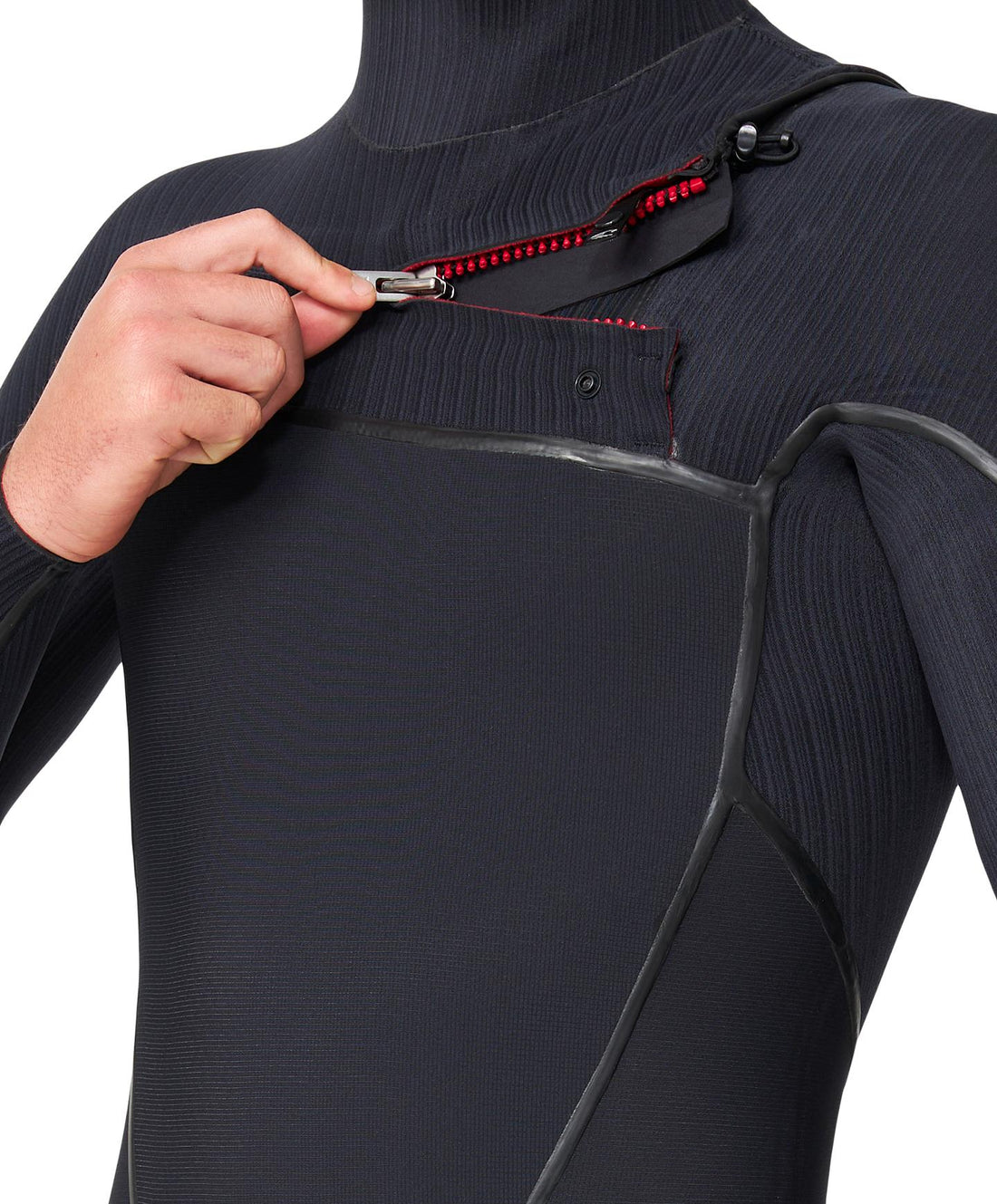 O’Neill men’s HyperFire X 5/4mm hooded chest zip steamer wetsuit with TB4X stretch and Fire Wall insulation, available at Freeride Surf & Skate NZ.