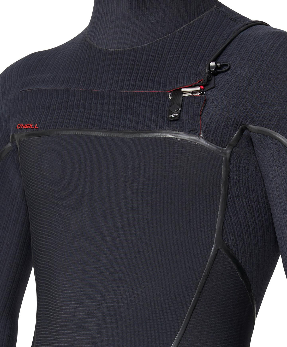 O’Neill men’s HyperFire X 5/4mm hooded chest zip steamer wetsuit with TB4X stretch and Fire Wall insulation, available at Freeride Surf & Skate NZ.