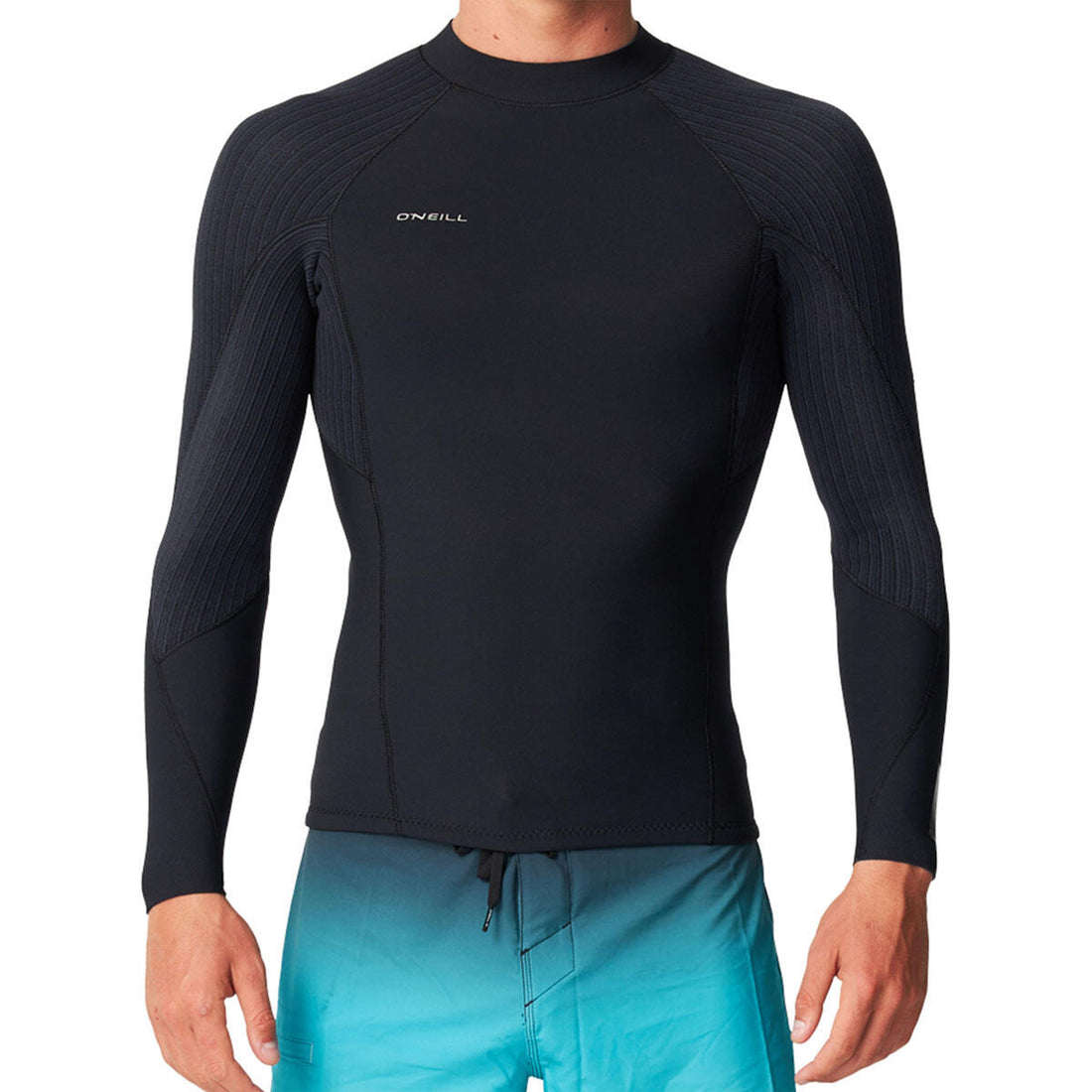 O'Neill Hyperfreak LS Crew GBS 2mm with TB3 and TB3X materials, zipperless entry and sealed seams, available at Freeride Surf & Skate NZ.