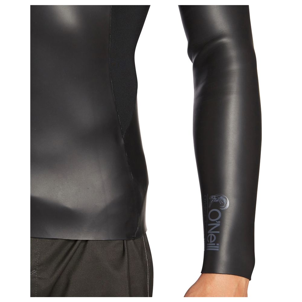 O'Neill O'Riginal Zip Through Neo Rubber Jacket with 2/1mm UltraFlex DS neoprene and vertical front zip, available at Freeride Surf & Skate NZ.