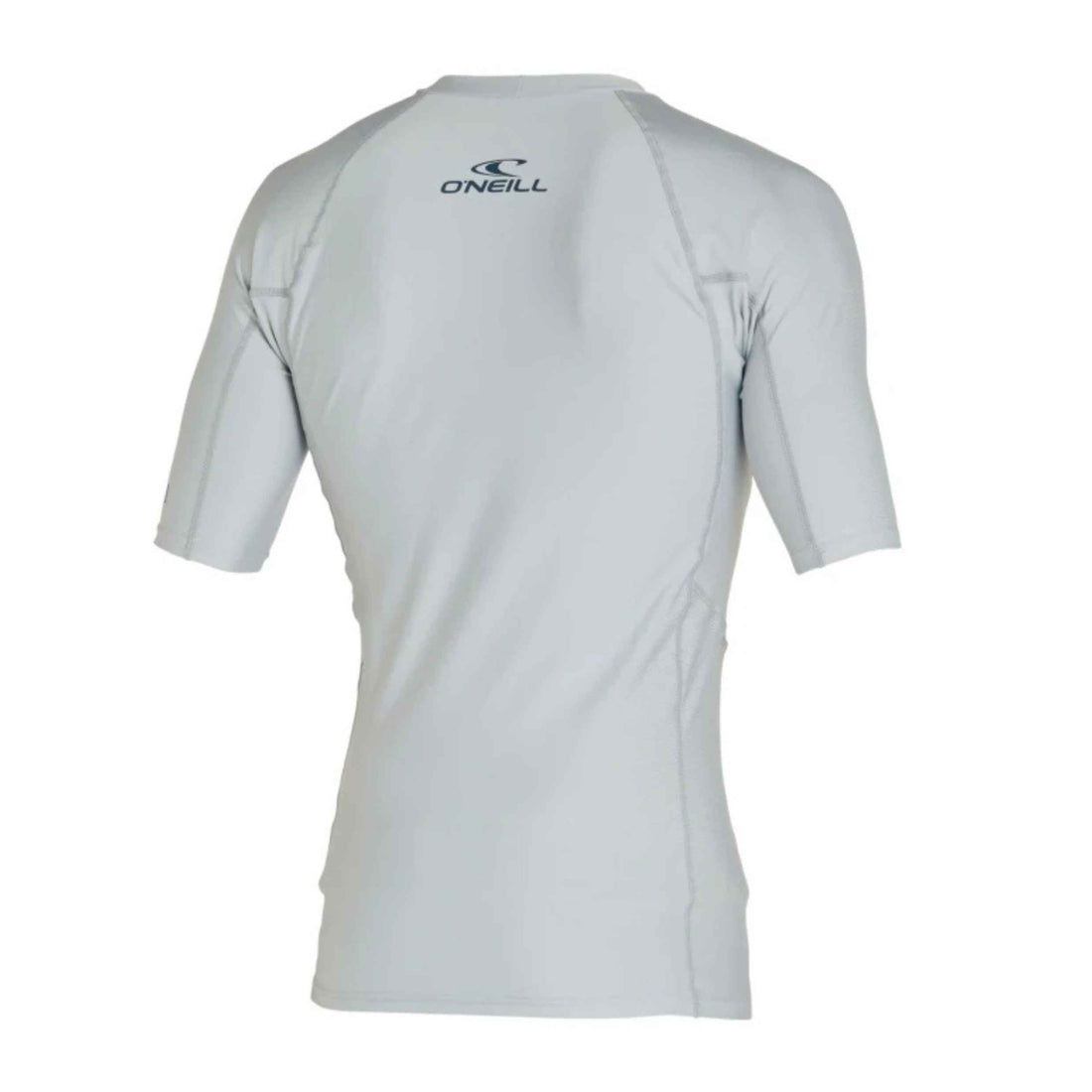 O'Neill Reactor UV Short Sleeve Rash Shirt in Cool Grey with a slim fit and UPF 50+ sun protection, available at Freeride Surf & Skate NZ.