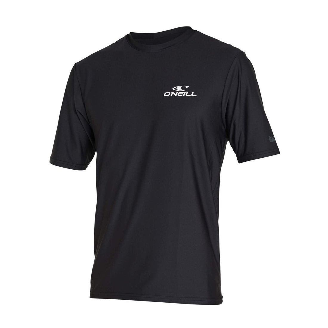 O'Neill Reactor UV Short Sleeve Rash Tee in Black with UPF 50+ sun and rash protection, available at Freeride Surf & Skate NZ.
