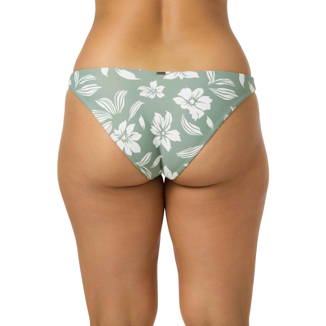 O'Neill Saltwater Essentials Rockley Bikini Bottom in Sea Spray with floral print and medium coverage at Freeride Surf & Skate Auckland NZ