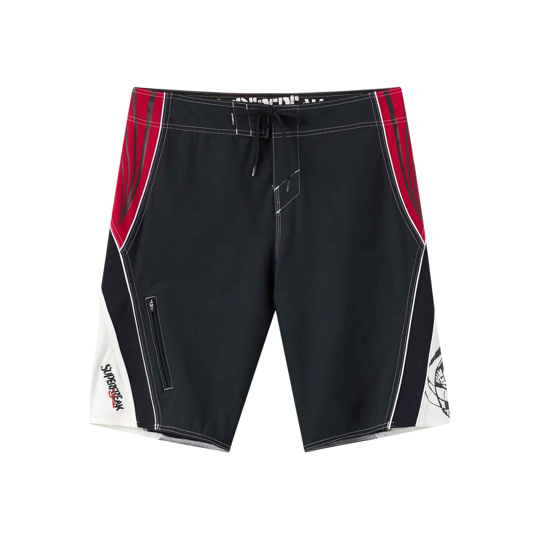 O'Neill Superfreak Re-Issue Y2K 22-inch Boardshort in Black with Hyperfreak Stretch and neoprene panels, available at Freeride Surf & Skate NZ.