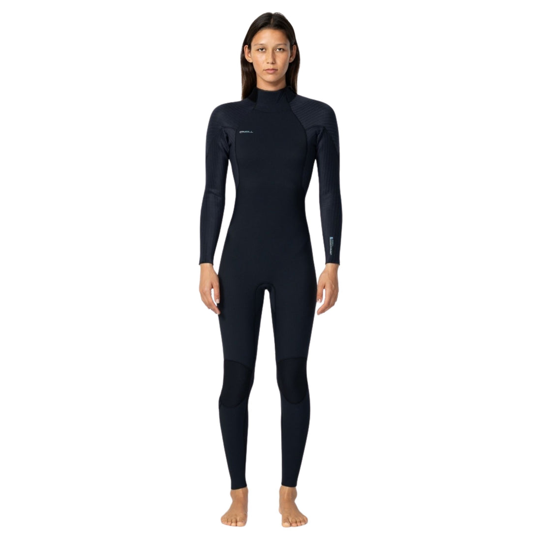 O’Neill women’s HyperFreak 4/3+mm back zip steamer wetsuit with TB3-X stretch neoprene, available at Freeride Surf & Skate NZ.