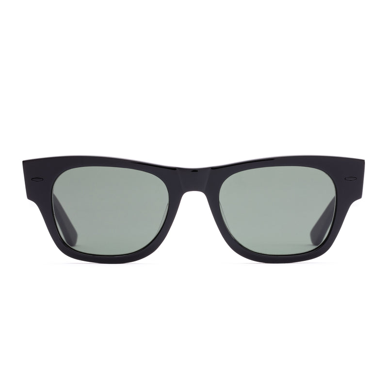Otis Out Of Sight Eco Black Grey polarised sunglasses with eco-acetate frame and mineral glass lenses, available at Freeride Surf & Skate NZ.