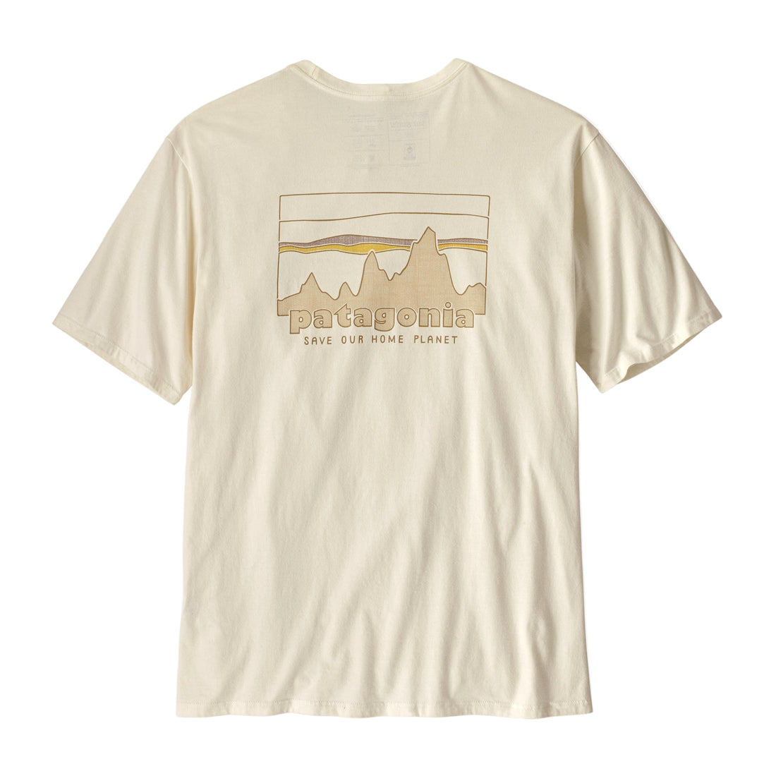 Patagonia '73 Skyline Organic T-Shirt in Birch White available at Freeride Surf & Skate NZ.