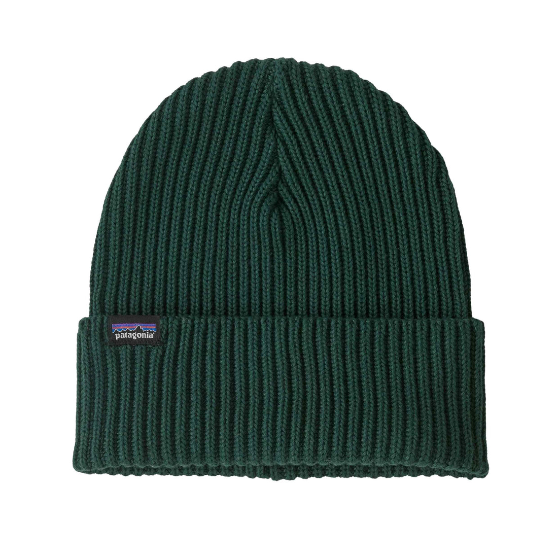 Patagonia Fisherman’s Rolled Beanie cascade green recycled polyester knit beanie available at Freeride Surf & Skate NZ.