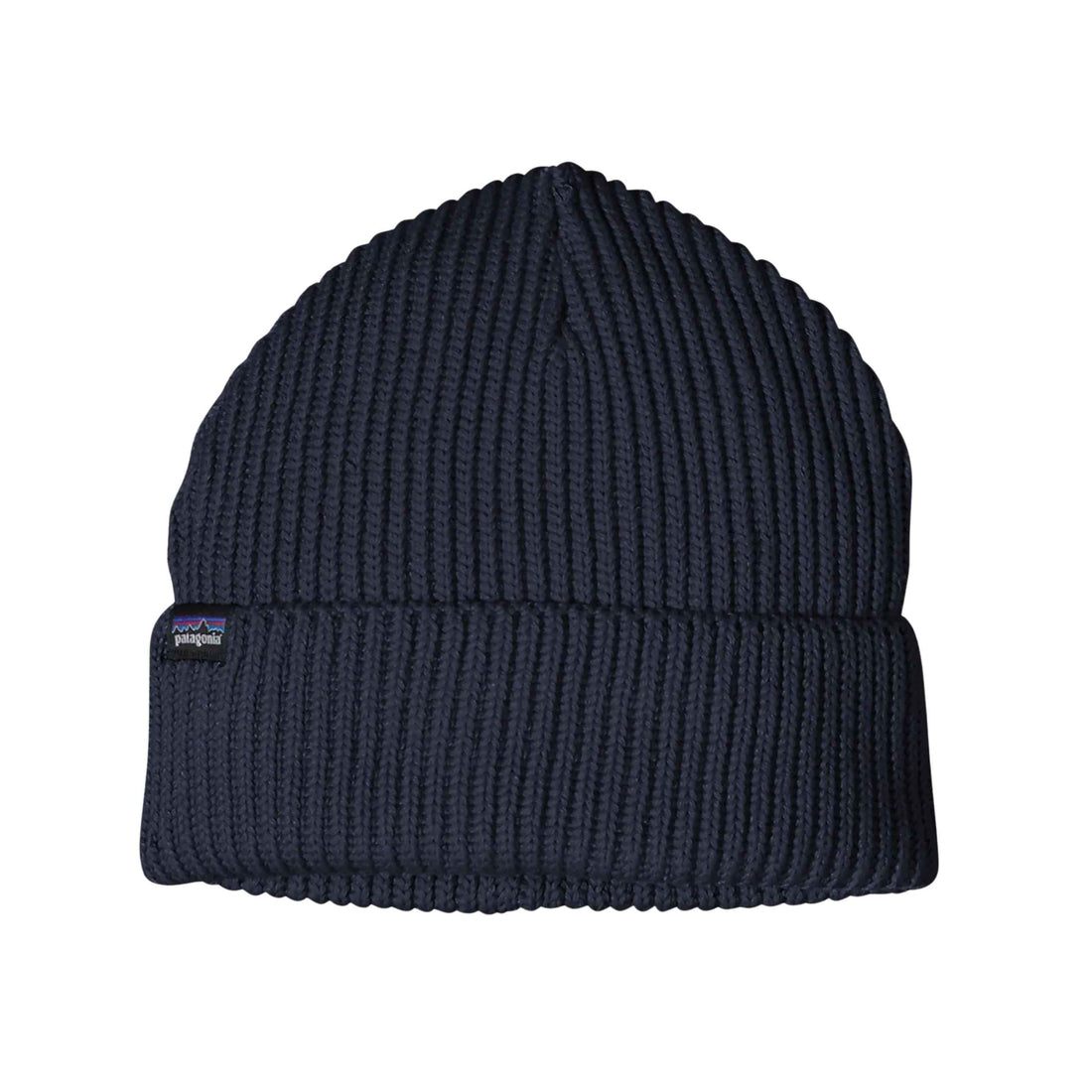 Patagonia Fisherman’s Rolled Beanie navy blue recycled polyester knit beanie available at Freeride Surf & Skate NZ.