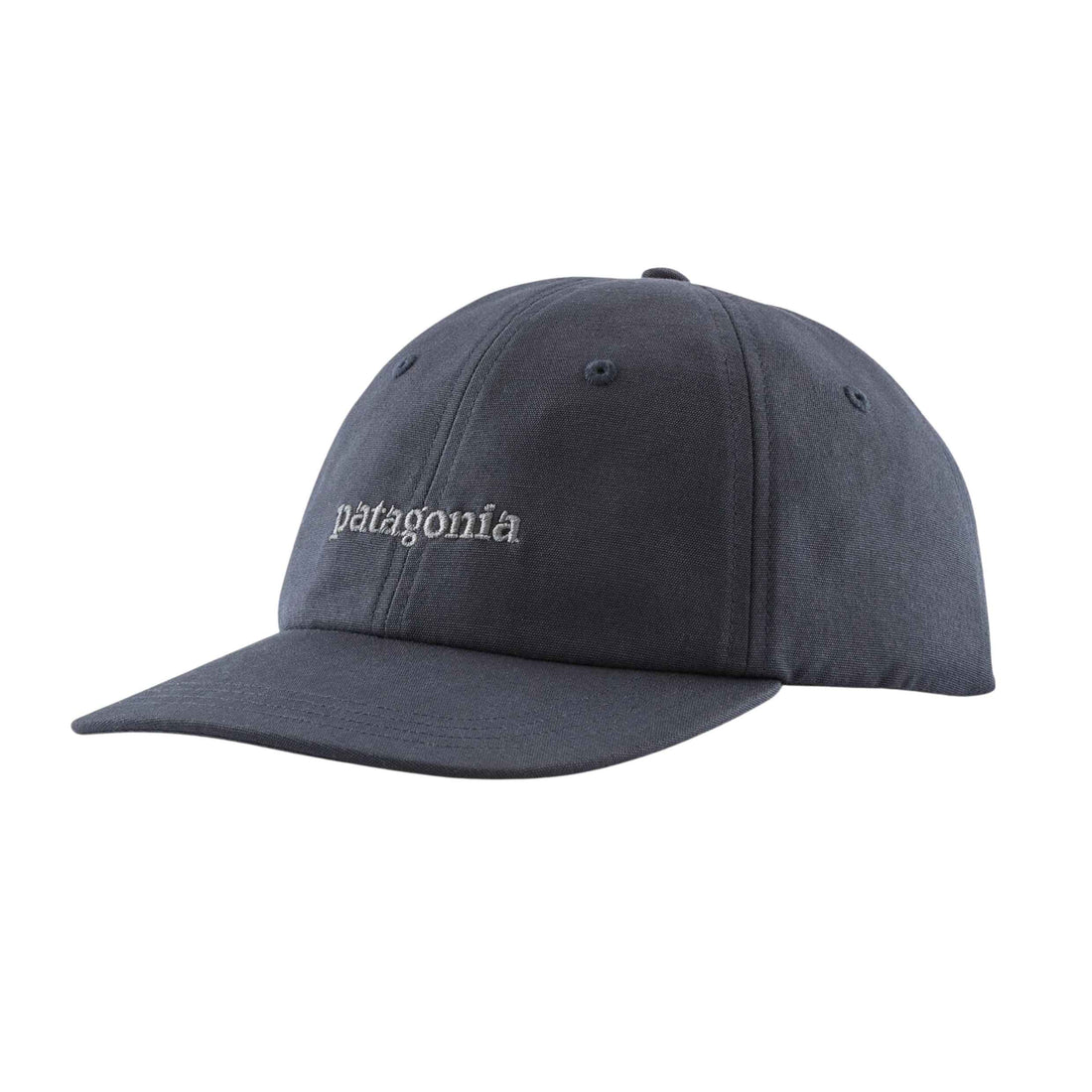 Patagonia Fitz Roy Trout Trad Cap smolder blue organic cotton cap with recycled NetPlus brim available at Freeride Surf & Skate NZ.