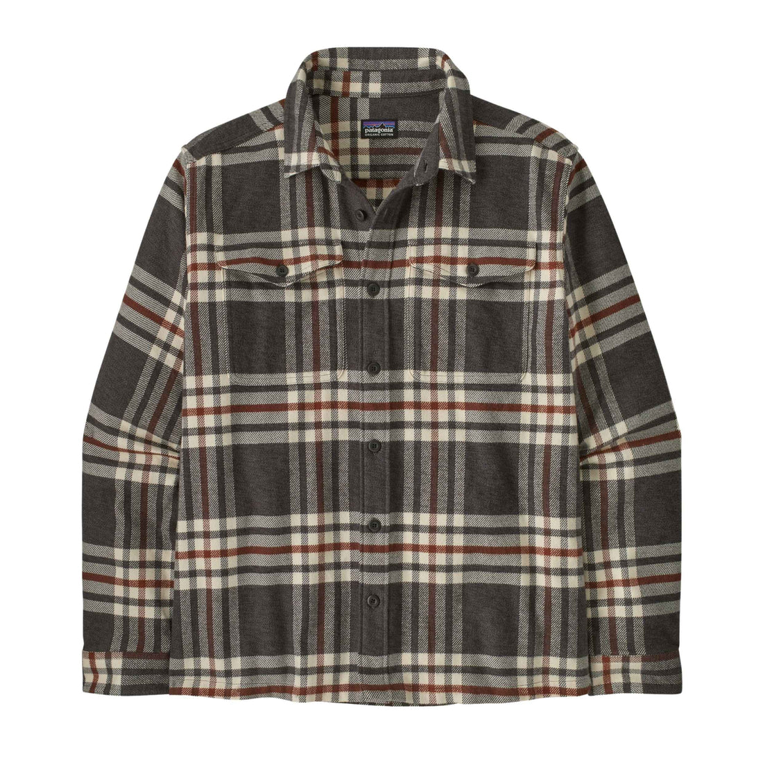 Patagonia Mens Fjord Flannel Shirt Ink Black available at Freeride Surf & Skate NZ.