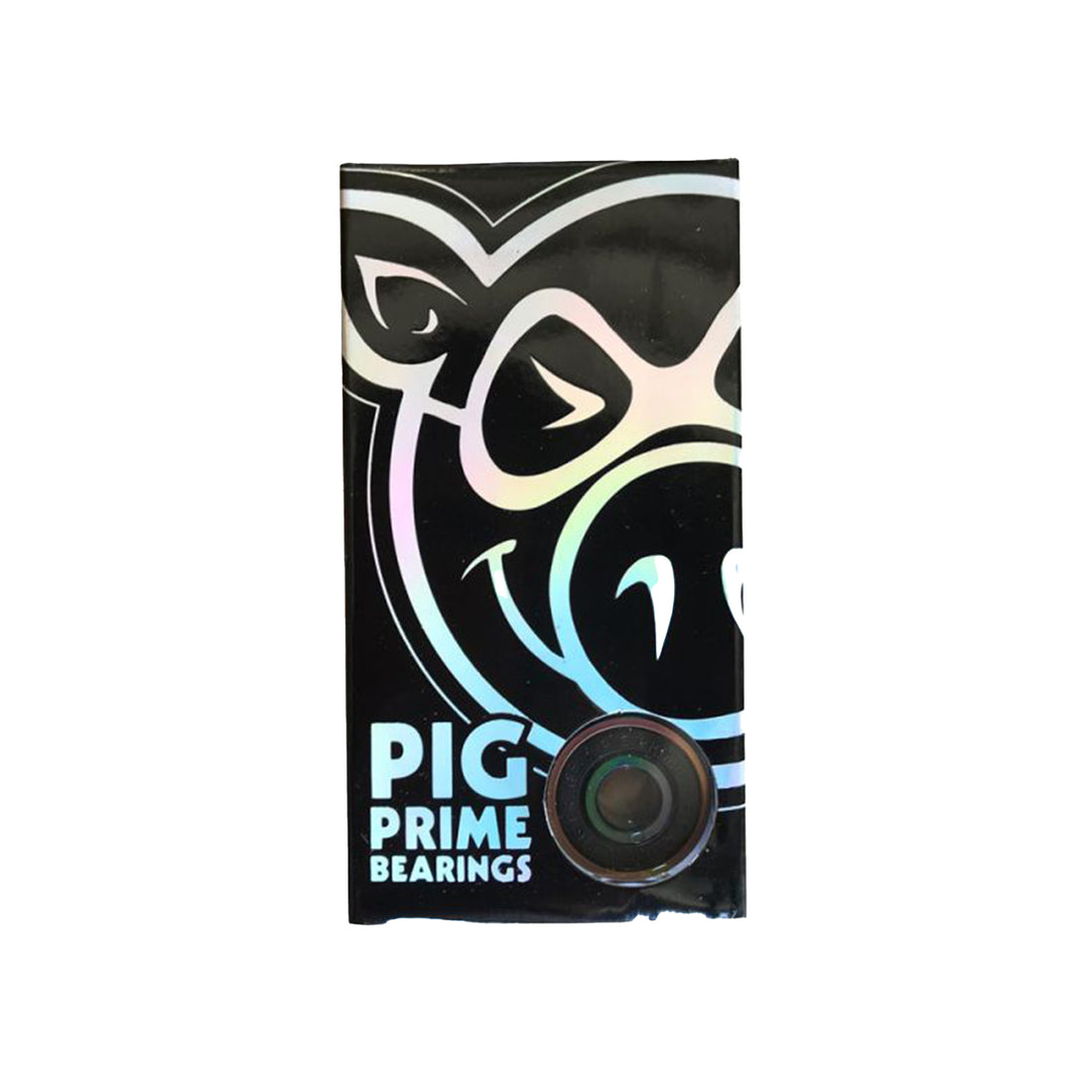 Pig Bearings Prime Pack — precision skateboard bearings with colorful races and black shields for smooth speed and easy cleaning, available at Freeride Surf & Skate NZ.