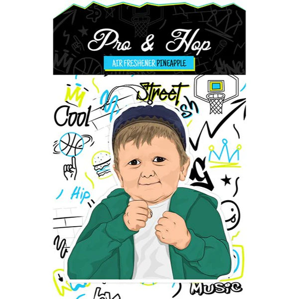 Pro & Hop Hazzi Air Freshener — Hasbulla-inspired hanging car freshener with long-lasting scent, available at Freeride Surf & Skate NZ.