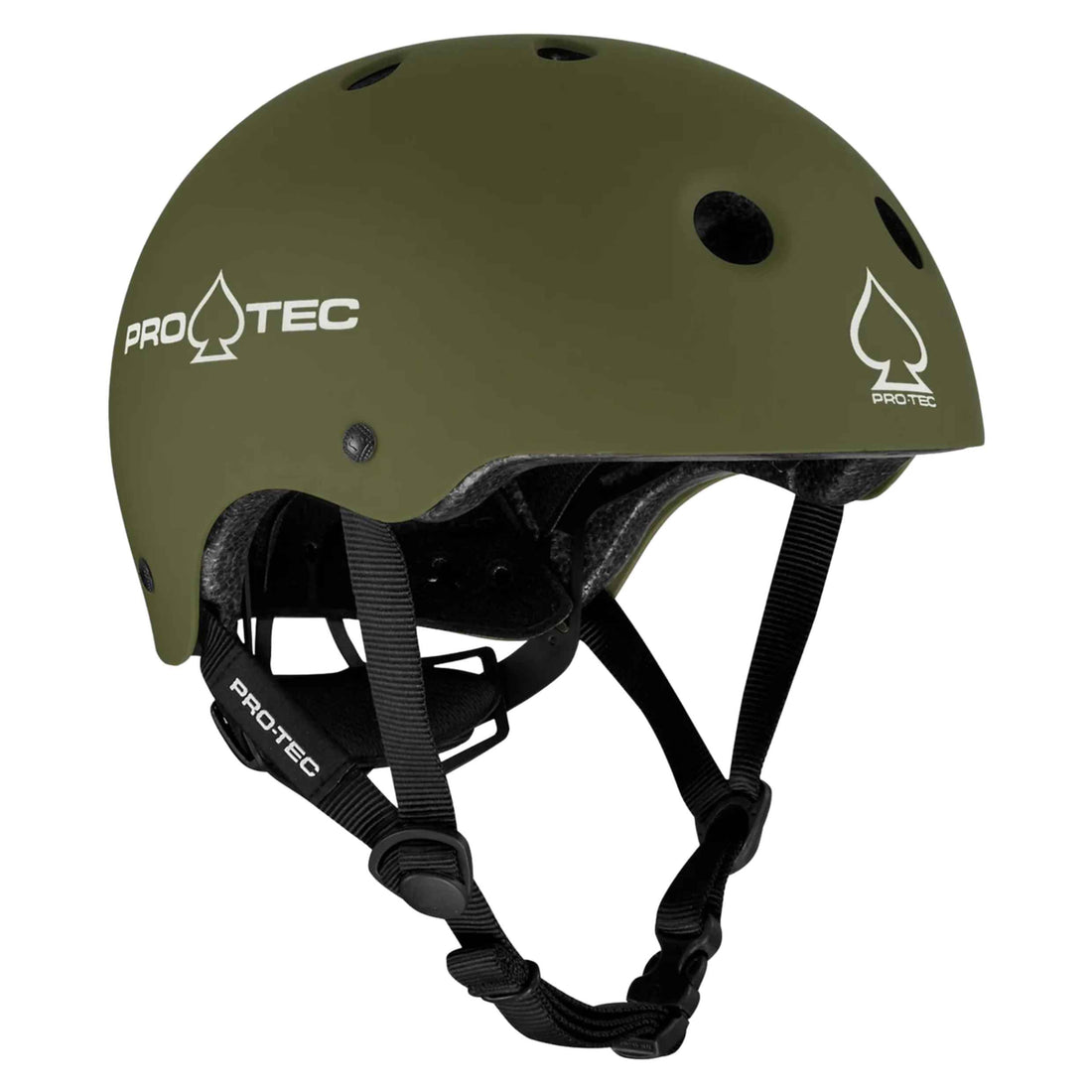 Pro-Tec Junior Classic Certified Helmet in Matte Green available at Freeride Surf & Skate NZ.