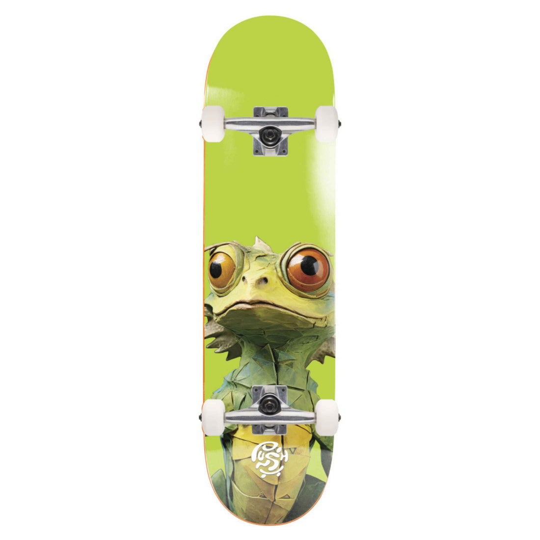Push Lizard Big 7.5" complete skateboard with Lizard deck graphic, soft EVA foam grip top, Cannon trucks and 51mm wheels.
