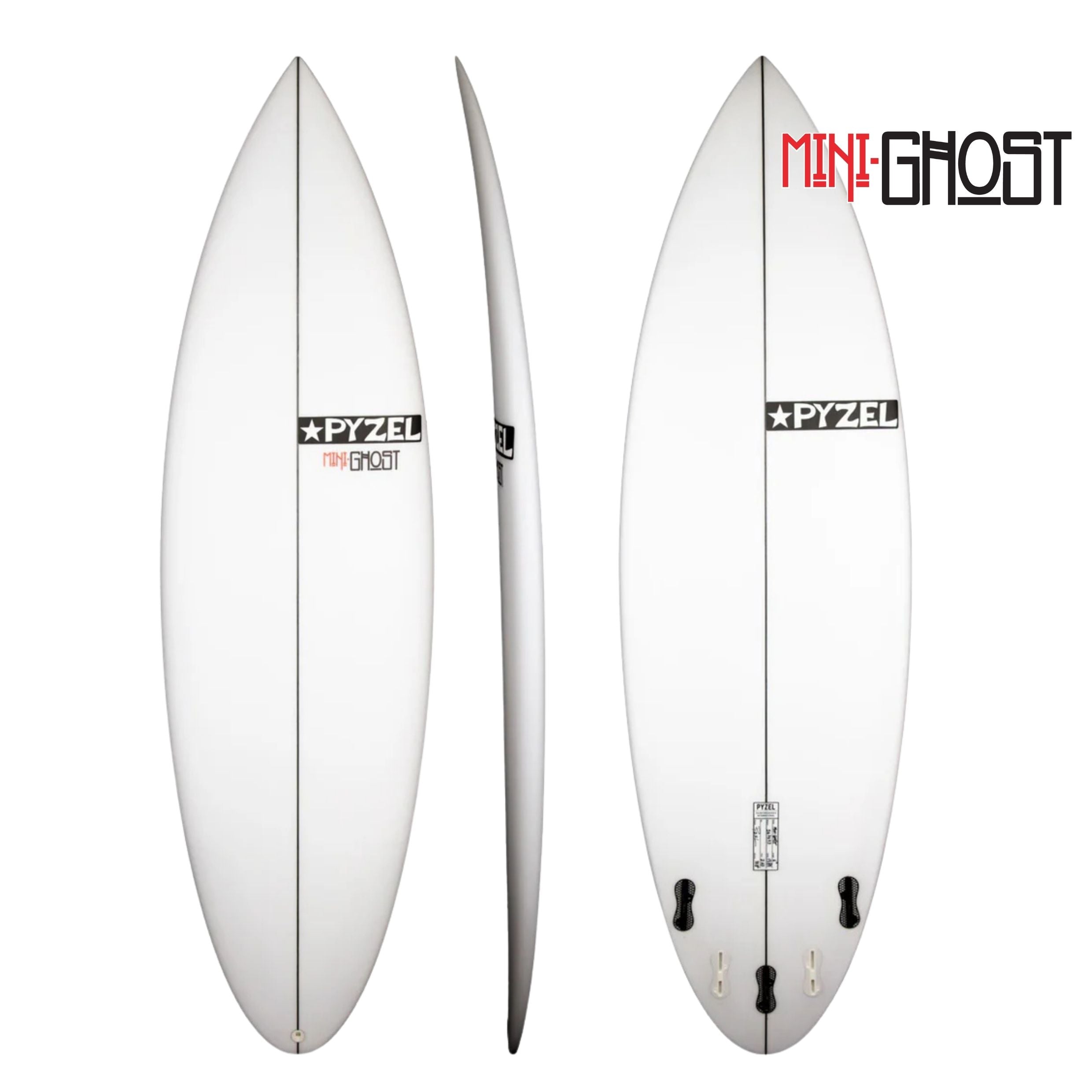 ノン使用感ありPYZEL Mini Ghost 5’10”フィン＆パッド付 MINI GHOST - pyzel surfboards japan