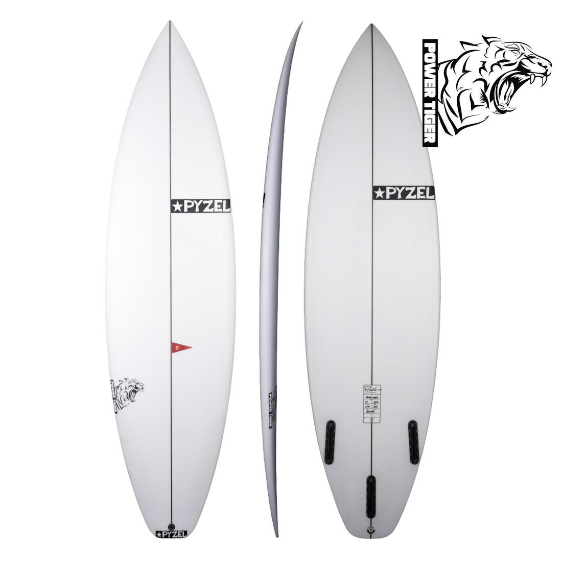 Tiger is a refined version of the Red Tiger, built to handle bigger, more powerful waves. With adjustments to the outline, rails, and rocker, this board stays responsive at speed while delivering extra hold in hollow, cupped-out surf. It’s the board you reach for when your Red Tiger starts to feel too small and the waves demand more control and power. Suits good waves 3ft plus.